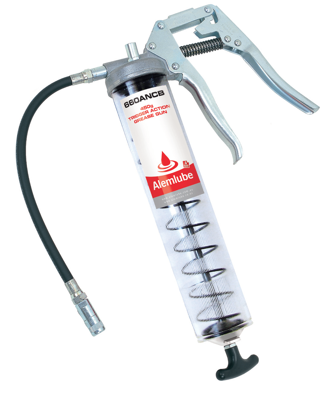 Lubrication and Grease Alemlube Clear Barrel Lever Action Grease Gun